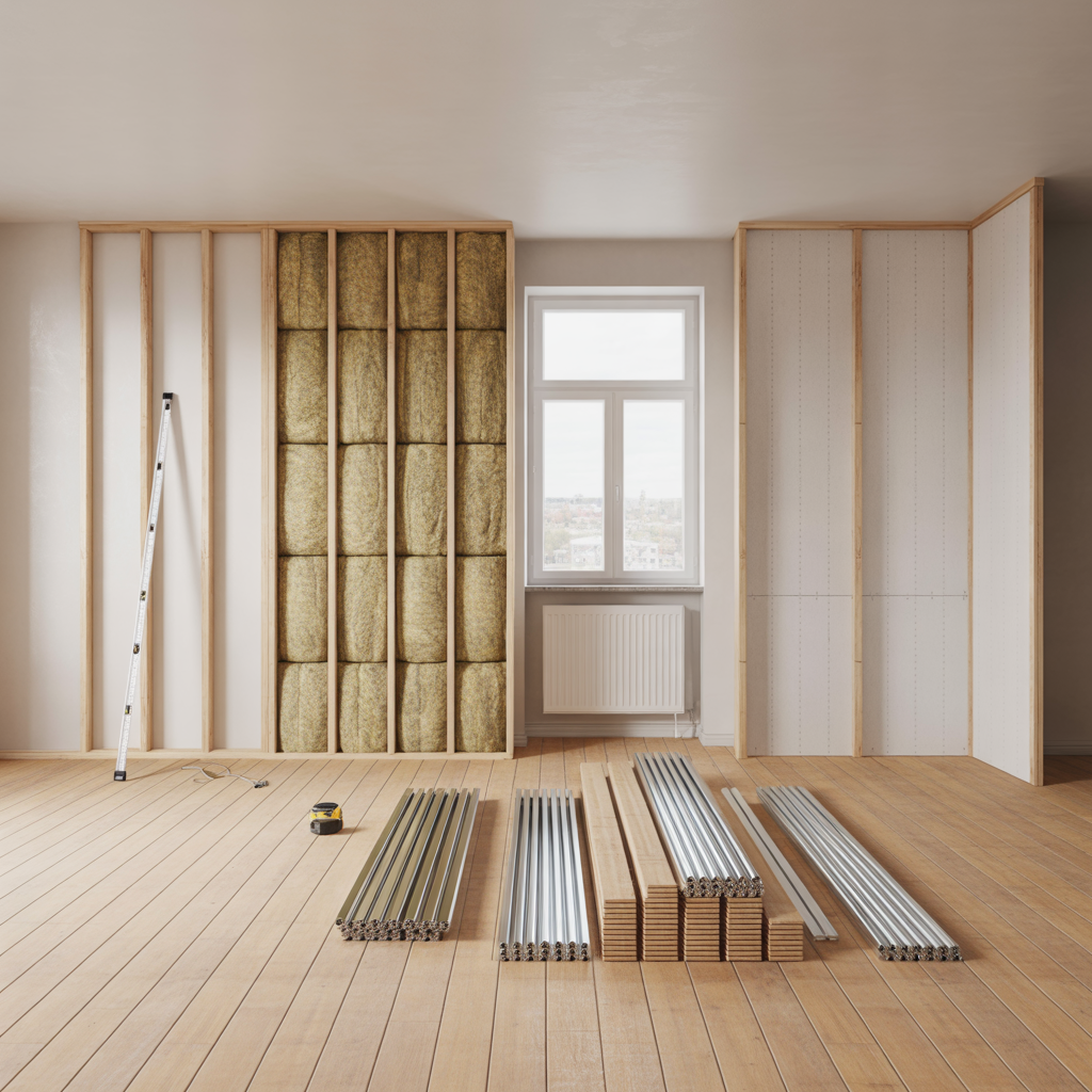 regla innervagg materialval steg for steg och kostnad