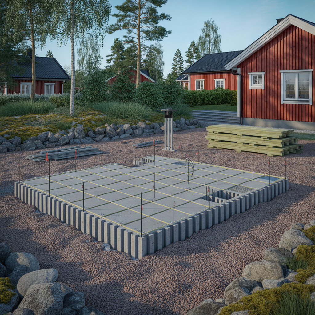 plintgrund till attefallshus kostnad matt och arbetsgang